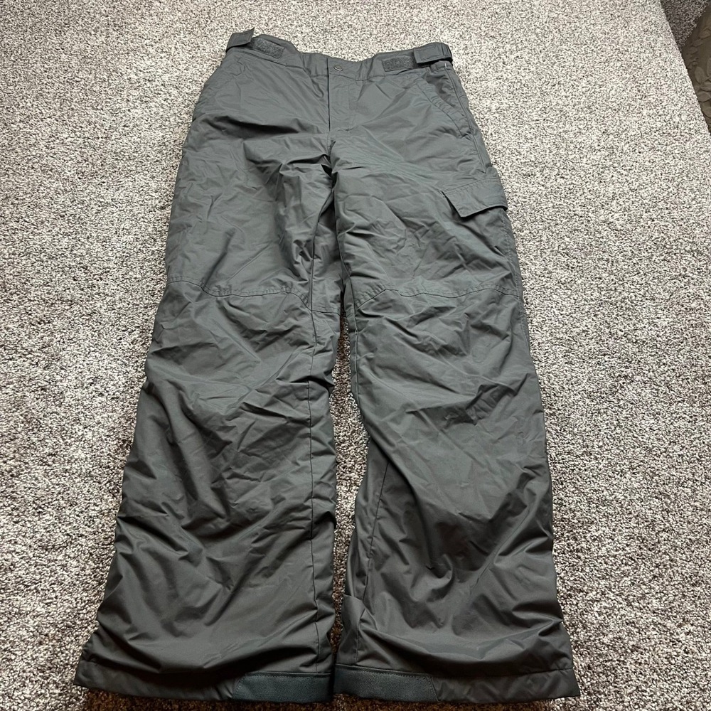 Columbia Snow Pants Youth Large 14/16 Gray Insulated Ski Winter Outgrown